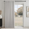 Extra Wide 72 Inches 90 Long 100% Blackout Curtains for Living Room Grey Linen Blend Pleated Farmhouse Drapes Back Tab Pleated Rod Pocket Ceiling Track Large Windows Burg (72" Wx90"L 1 Panel)