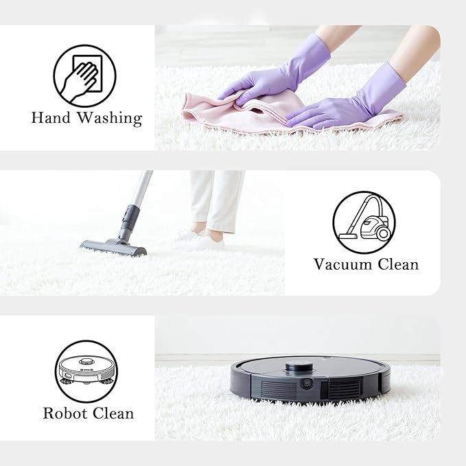 Small Rugs for Bedroom 2x3 Fluffy, Soft Fuzzy Area Rug for Living Room Dorm, Non Slip Shag Rugs for Girls Boys Bedroom, Soft Kids Carpet, Modern Home Decor Aesthetic(2 x 3, White)