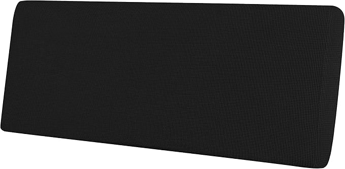 Easy-Going Stretch Cushion Cover Sofa Cushion Furniture Protector Sofa Seat Sofa slipcover Sofa Cover Soft Flexibility with Elastic Bottom(Sofa Cushion, Black)