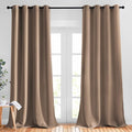 NICETOWN Blackout Curtains 90 inches Long for Bedroom - Grommet Light & Heat Blocking Window Treatments Soundproof Drapes for Living Room (2 Panels, W52 x L90, Cappuccino)
