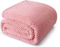 Whale Flotilla Queen Size Fuzzy Fleece Blanket for Bed, 90x90 Inch Fluffy Warm Soft Jacquard Blankets for All Season, Lightweight and Cozy, Pink