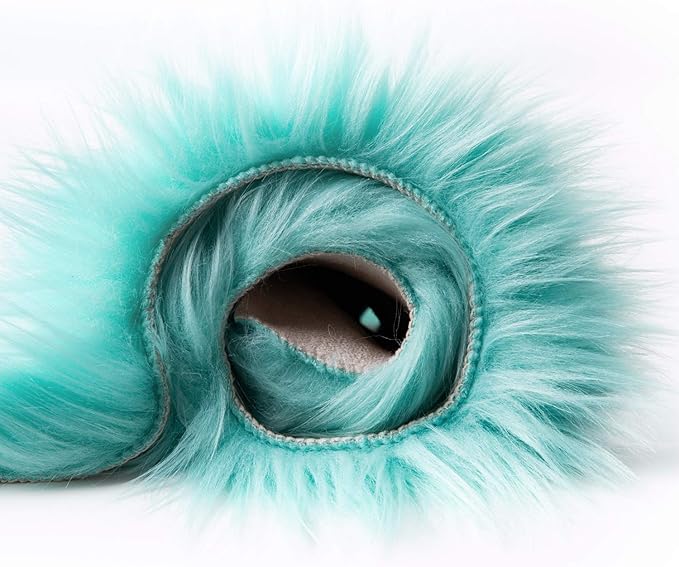 Ashler faux fur rug, Fluffy Shaggy Area Rug Ultra Soft 2 x 3 Feet Sheepskin Fur Rug, Turquoise Fuzzy Rug Machine Washable Shag Rug, Nursery Decor Throw Rugs for Bedroom, kids room, Living Room