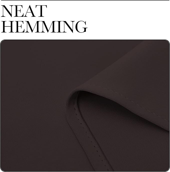 NICETOWN Blackout Curtains for Living Curtains, Toffee Brown, 2 Panels, 29 by 30, Room Darkening Window Curtain Panels, Easy-Care Solid Thermal Insulated Draperies/Drapes for Daughter Room