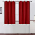 LEMOMO Red Blackout Curtains 34 x 54 Inch Length/Set of 2 Curtain Panels/Thermal Insulated Room Darkening Blackout Curtains for Bedroom