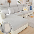 Sofa Covers Couch Covers for Sofa Pet Friendly Couch Cushion Covers Universal Sofa Covers Washable Stretch Slipcovers for Sectional Sofa (Texture Light Gray, 3 Seats + Chaise Cover)