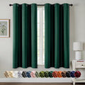 MIULEE Hunter Green Blackout Curtains - Thermal Insulated Bedroom Curtains Room Darkening Drapes for Living Room Kitchen Christmas Grommet Top Window Treatment, 40 x 54 Inches Long, 2 Panels