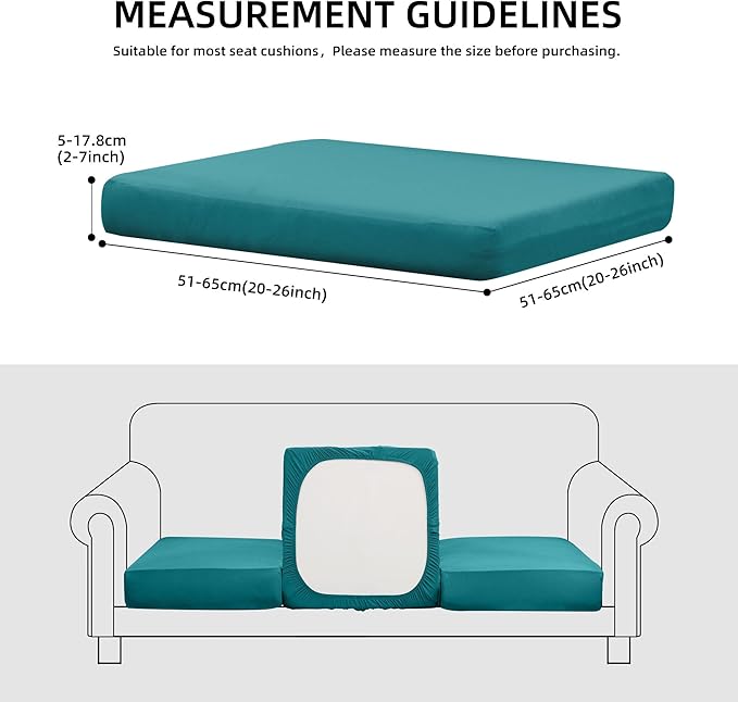 Outdoor Cushion Covers Set,12PCS Patio Furniture Couch Seat Slipcovers, Replacement for Sofa Sectional Chair(Cover，Only)