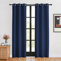 NICETOWN Navy Blackout Curtains for Living Room, 2 Panels, W34 x L80, Window Treatment Energy Saving Thermal Insulated Room Darkening Solid Grommet Panels for Bedroom
