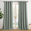 NICETOWN Sage Green Sound Blocking Drapes - Grommet Thermal Insulated Shades for Living Room, Yard, Bedroom, Office, Closet - Machine Washable, 2 Panels, W52 x L95