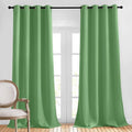 NICETOWN Blackout 102 inch Curtains for Living Room, Grommet Thermal Insulated Room Darkening Curtains for Bedroom/Living Room, 2 Panels, W52 x L102, Forest Green