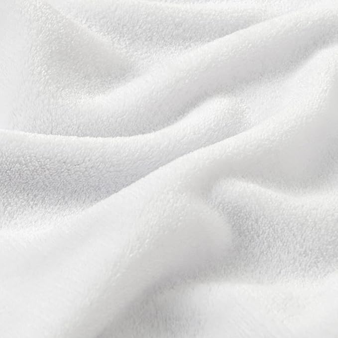 BEDELITE Fleece Blanket Twin Size White Throw Blanket for Couch & Bed, Luxury Plush Cozy Fuzzy Blanket 60x80 inches, Super Soft Warm Lightweight Throw Blanket for Travel Camping