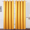 LEMOMO Blackout Curtains 52 x 90 Inch Long Yellow Curtains Set of 2 Panels Room Darkening Curtains for Bedroom and Living Room