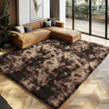 Shag Area Rugs for Bedroom Living Room,5X8 Ultra Soft Fluffy Area Rugs for Dorm,Indoor Carpet Nursery Rugs for Kids Girls Room Home Decor, Mottling Brown