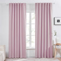 Deconovo Blackout Curtains, Thermal Insulated, W52 x L95 2 Panels, Back Tab, Machine Washable, Room-Darkening Drapes for Bedroom/Living Room Lavender