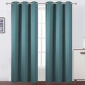 LEMOMO Sea Teal Thermal Blackout Curtains/42 x 84 Inch/Set of 2 Panels Room Darkening Curtains for Bedroom