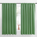 NICETOWN Blackout Curtains for Bedroom, Blackout Curtain Panels, Froest Green, 1 Pair, 62 by 63-inch, Window Treatment Energy Saving Thermal Insulated Solid Rod Pocket Blackout Drapes/Draperies