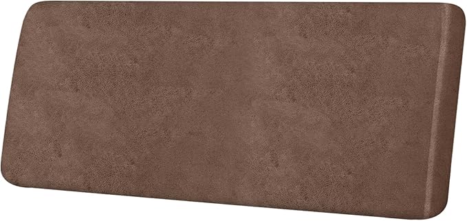 Leather Look Couch Cushion Covers Sofa Seat Slipcovers Sets Couches Furniture Protector for Sectional Armchair Loveseat Pets Kids Stretch Spandex Fabric (1 Cushion XL Sofa, Brown)