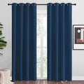 NICETOWN Moroccan Blue Blackout Curtains 86" Long, 55" Wide, 2 Pieces for Office, Dining Room, Guest Room - Sound Reducing, Heat and Cold Block Panels for Modern Decorative