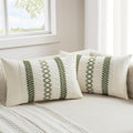 MIULEE Set of 2 Moss Green Boho Decorative Lumbar Pillow Covers 12x20 Inch Farmhouse Rustic Couch Throw Pillows Modern Summer Cushion Covers Retro Cute Macrame Woven Spring Decor for Bed Sofa Chair