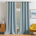 MIULEE Blackout Curtains 96 Inches Long for Bedroom Living Room Thermal Insulated Room Darkening Grommet Top Solid Light Blocking Drapery Set of 2 Window Panels Slate Blue