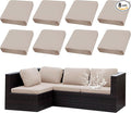 Outdoor Cushion Covers Set,8PCS Patio Furniture Couch Seat Slipcovers, Replacement for Sofa Sectional Chair(Cover，Only)