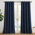 NICETOWN Room Darkening Draperies Curtains Panels, 2 Panels Navy Blue W52 x L90