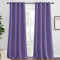 NICETOWN Lilac Purple Blackout Curtains 102" Long, 55" Wide, 2 Pieces for Office, Dining, Guest Room - Sound Reducing, Heat and Cold Block Panels for Modern Decorative