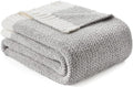 Snuggle Sac Oversized Bedding Blanket Grey Color Twin XL, Super Soft Warm Blankets for Bed, Living Room, Luxurious Microfiber Blanket Dupes, Heather Grey, 66x90 inches
