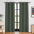 NICETOWN Thermal Curtains for Kids Room, Dark Mallard, Set of 2, 42 by 80 inches, Window Treatment Thermal Insulated Solid Grommet Blackout Drape Panels for Bedroom