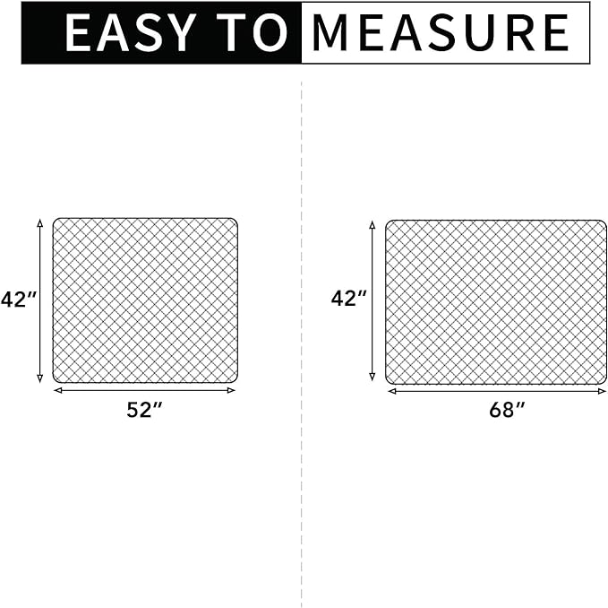 Easy-Going Sectional Couch Covers for Dogs L Shape Sofa Cover Reversible Sofa Slipcover Chaise Lounge Cover Furniture Protector Cover for Pets Dog Cat (42 x 68 inches, Dark Gray/Dark Gray)