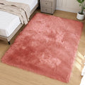 Goolela Pink Area Rug 5x8 Fluffy Fuzzy Furry Carpet for Girls Bedroom Living Room Faux Sheepskin Fur Shaggy Plush Rectangle