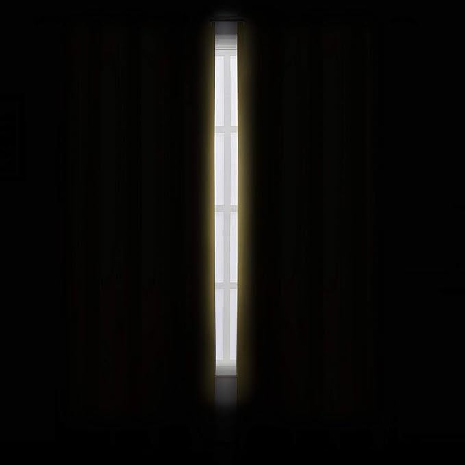 LEMOMO Yellow Thermal Blackout Curtains/42 x 84 Inch/Set of 2 Panels Room Darkening Curtains for Bedroom