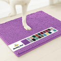 Muddy Mat® | Super Absorbent Door Mat Indoor, Microfiber Quick Dry Chenille Entryway Rug, Non-Slip Front Door Mat, Indoor Mats for Entryway, Machine Washable Pet Rug, Purple 16"x24"