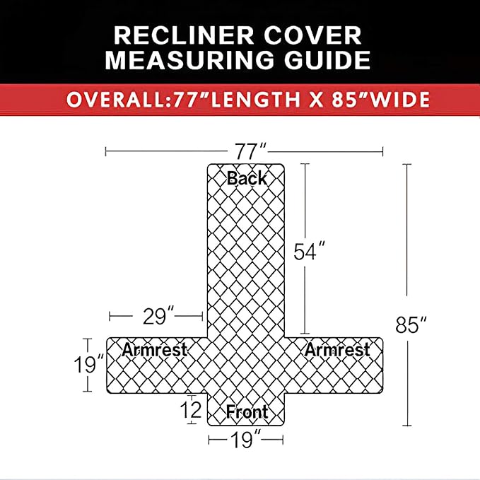 Easy-Going Recliner Chair Slipcover Reversible Sofa Cover Water Resistant Couch Cover Furniture Protector with Elastic Straps for Pets Dog (Recliner, Light Gray/Light Gray)