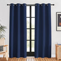 NICETOWN Blackout Curtain Panels, Navy, 1 Pair, 42 by 80-inch, Window Treatment Energy Saving Thermal Insulated Solid Grommet Blackout Drapes/Draperies
