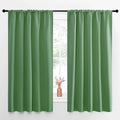 NICETOWN Blackout Curtains for Living Curtains, Froest Green, Set of 2, 52 by 63 Inch, Window Treatment Blackout Curtain Panels, Home Decor Thermal Insulated Solid Drapes for Bedroom
