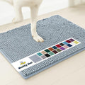 Muddy Mat® | Super Absorbent Door Mat Indoor, Microfiber Quick Dry Chenille Entryway Rug, Non-Slip Front Door Mat, Indoor Mats for Entryway, Machine Washable Pet Rug, Baby Blue 16"x24"