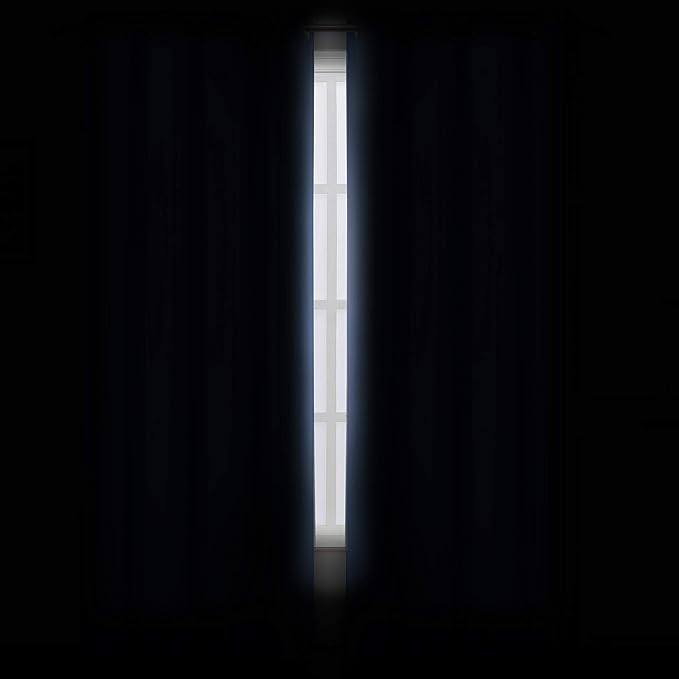 LEMOMO Sky Blue Thermal Blackout Curtains/38 x 63 Inch/Set of 2 Panels Room Darkening Curtains for Bedroom