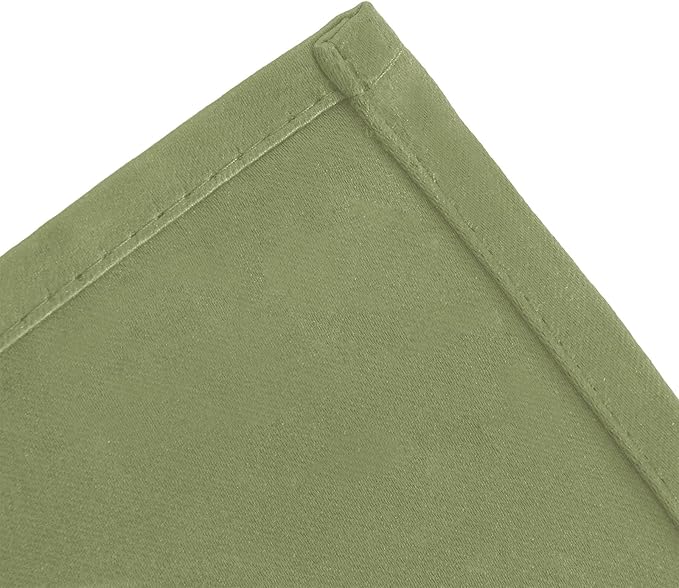 LEMOMO Blackout Curtains 66 x 54 Inch Long Sage Green Curtains Set of 2 Panels Room Darkening Curtains for Bedroom and Living Room