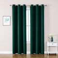ChrisDowa Blackout Curtains 72 inches Long for Bedroom - 2 Panels Set Grommet Thermal Insulated Room Darkening Curtains for Living Room (Forest Green, 42 x 72 Inch)