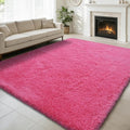 6x9 Fluffy Area Rug for Living Room,Shag Area Rugs for Bedroom,Soft Fuzzy Rug Non-Shedding Indoor Plush Carpet for Kids Bedroom Nursery Dorm Home Decor,Hot Pink