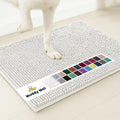 Muddy Mat® | Super Absorbent Door Mat Indoor, Microfiber Quick Dry Chenille Entryway Rug, Non-Slip Front Door Mat, Indoor Mats for Entryway, Machine Washable Pet Rug, White 35"x24"