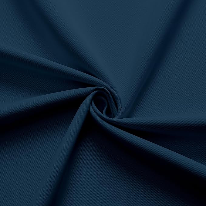 Joydeco Blackout Curtains 108 Inch Length 2 Panels Set, Thermal Insulated Long Curtains& Drapes 2 Burg, Room Darkening Grommet Drapes for Living Room Bedroom Window (Navy Blue, W52 x L108 Inch)