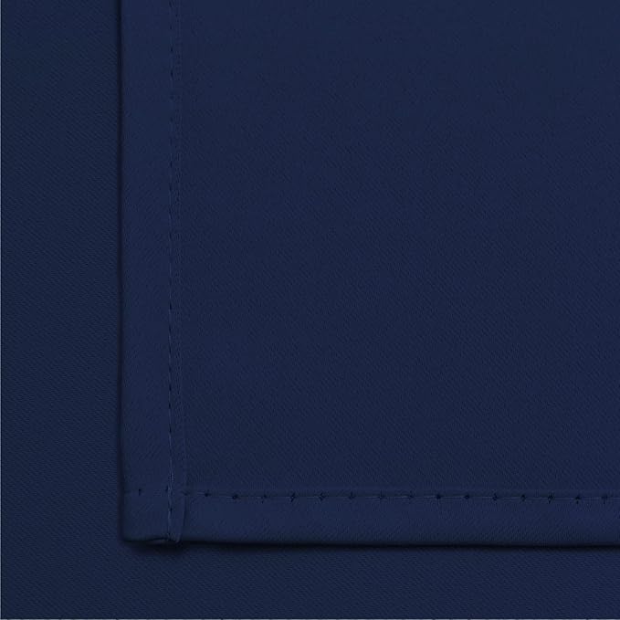 Yakamok 72 Inch Length Blackout Curtains for Bedroom, Thermal Insulated Room Darkening Grommet Top Window Drapes for Living Room,42W x 72L,Navy Blue,2 Panels