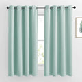 NICETOWN Aqua Blue Room Darkening Curtain Panels - Window Treatment Thermal Insulated Grommet Room Darkening Curtains/Panels/Drapes for Bedroom (2 Panels, 52 by 63, Aqua)