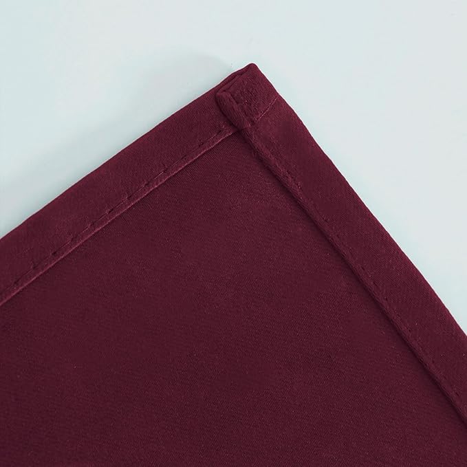 LEMOMO Burgundy Red Blackout Curtains 42 x 54 Inch Length Set of 2 Panels Grommet Bedroom Curtains for Living Room