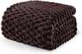 Exclusivo Mezcla Fleece King Blanket for Bed, Extra Large Fuzzy Coffee Bed Blankets, Soft Cozy Plush Sofa Throws for All Seasons, 90x104 Inches