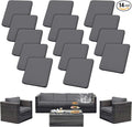 Outdoor Cushion Covers Set,14PCS Patio Furniture Couch Seat Slipcovers, Replacement for Sofa Sectional Chair(Cover，Only)