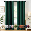 MIULEE Hunter Green Blackout Curtains for Bedroom Living Room 72 Inches Long 2 Panels Set, Thermal Insulated Room Darkening Drapes Solid Grommet Emerald Green Christmas Curtains W40 x L72 Inch