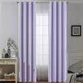 Yakamok Lilac Blackout Curtains 84 Inch Length Room Darkening Thermal Insulated Grommet Window Treatment Drapes Curtain for Bedroom Living Room 52" W x 84" L (Set of 2 Panels,Lavender)